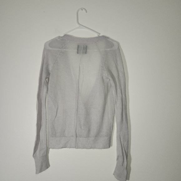 Women's American Eagle Light Lavendar Cardigan Sweater - Picture 4 of 5